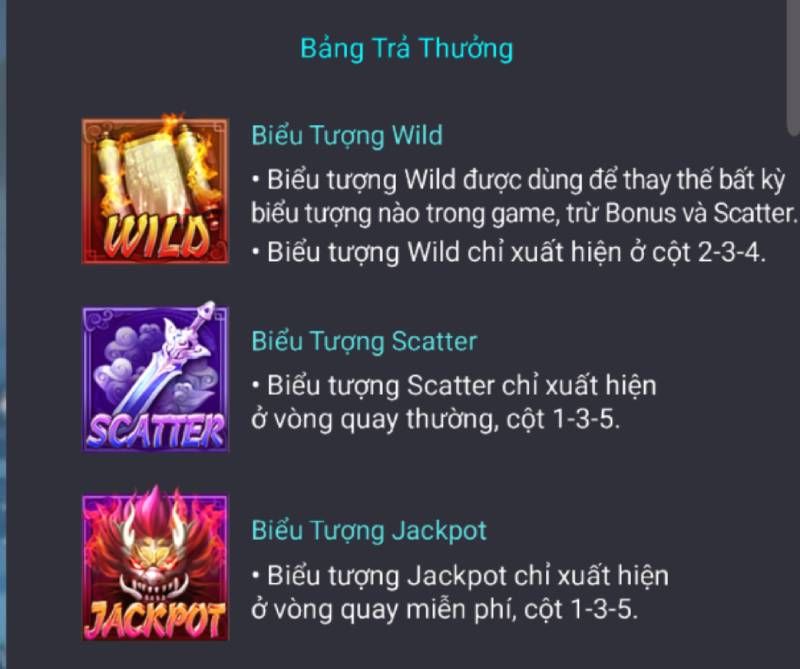 Cách Chơi Tru Tiên 789club – Bí Kíp Săn Thưởng Đỉnh Cao 4 Cac bieu tuong dac biet tru tien