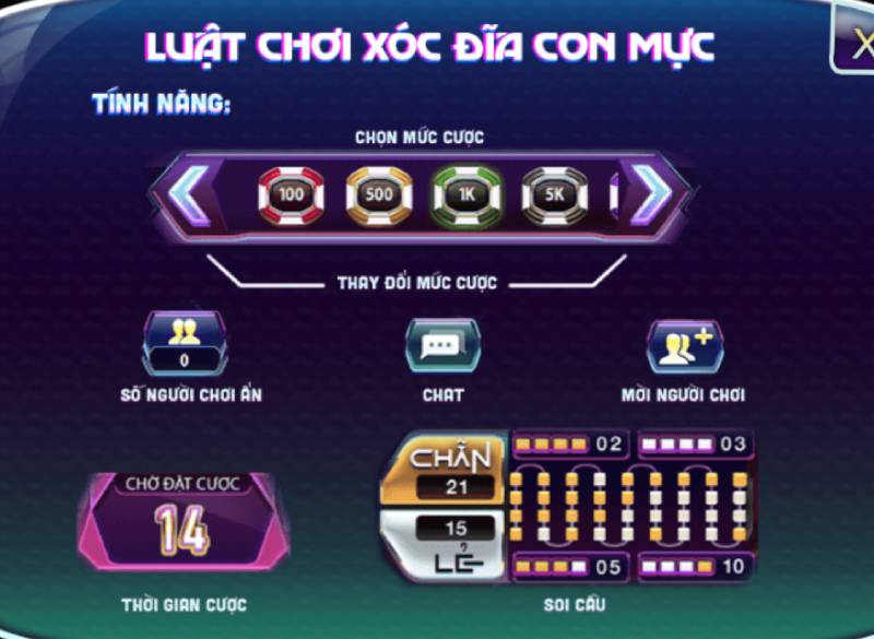 Cách Chơi Xóc Đĩa Con Mực 789club Chi Tiết Từ A Đến Z 4 Các tính năng hỗ trợ