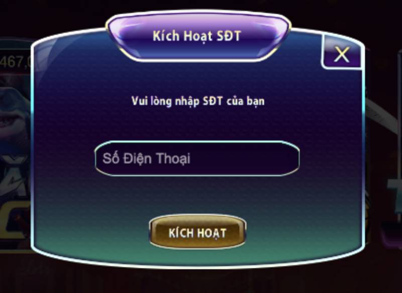 Kích hoạt số điện thoại 789Club