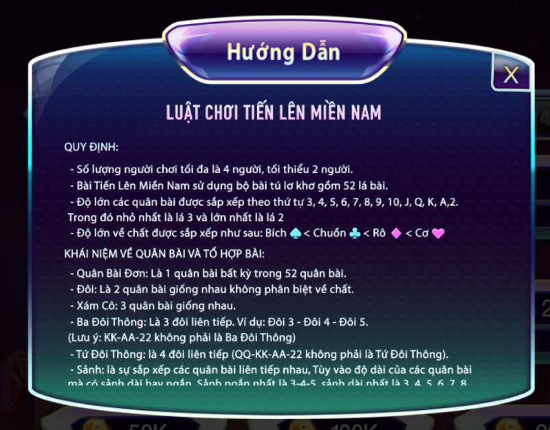 Luật chơi Tiến Lên Miền Nam tại 789club không khó 