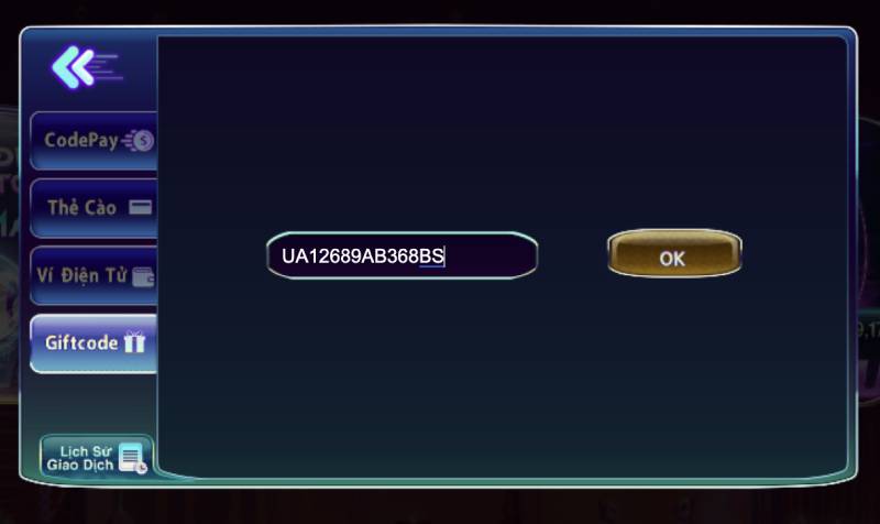 Hướng Dẫn Nạp Tiền 789Club Với 4 Phương Thức Chính 5 Nạp tiền bằng Giftcode