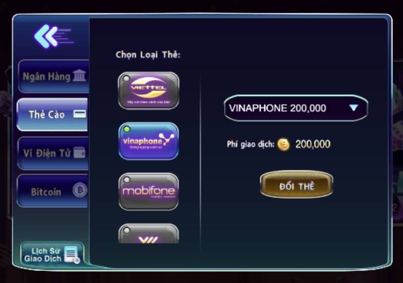 Sử dụng thẻ cào điện thoại để rút tiền